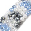 Electroplate Glass Beads Strands EGLA-D300-06-8mm-05-5
