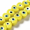 Handmade Evil Eye Lampwork Beads Strands LAMP-E023-07B-04-1