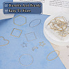 Jewelry 40Pcs 16 Style Alloy Linking Rings FIND-PJ0001-27-5