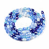 Electroplate Glass Beads Strands X-EGLA-N002-09A-2