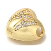 Rack Plating Brass Micro Pave Cubic Zirconia Pendants KK-I722-04G-W-2