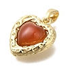 Natural Carnelian(Dyed & Heated) Pendants KK-K388-03G-2
