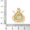 Brass Micro Pave Cubic Zirconia Pendants KK-D426-19B-G-3
