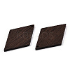 Natural Wenge Wood Pendants WOOD-T023-46B-01-3