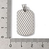 304 Stainless Steel Pendants STAS-Z075-31P-3