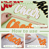 4Pcs 4 Colors Towel Embroider Thread Iron on/Sew On Patches PATC-FG0002-85-3
