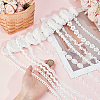 25 Yards 10 Styles Milk Fiber Embroidery Lace Trim Ribbon OCOR-DR0001-13B-3