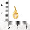 925 Sterling Silver Letter Charms with Jump Rings STER-R008-01G-O-3
