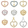 18Pcs 9 Styles Rack Plating Alloy Pendants FIND-FS0003-10-1