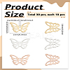 30Pcs 3 Colors 304 Stainless Steel Charms STAS-LP0004-10-2