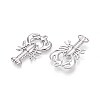 304 Stainless Steel Lobster with Heart Pendants STAS-T067-26P-2