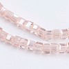 Electroplate Glass Beads Strands EGLA-F121-AB-A01-3