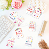 120Pcs 4 Styles Sunflower Paper Thank You Gift Tags CDIS-WH0038-05-4