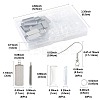 DIY Rectangle Dangle Earring Making Kits DIY-FS0009-20-4