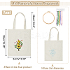 DIY Canvas Bag Embroidery Kits DIY-WH0304-684B-2