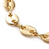 Brass Coffee Bean Chain Bracelets BJEW-JB05859-2