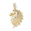 Brass Micro Pave Cubic Zirconia Pendants KK-M240-08A-2