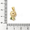 Rack Plating Brass Micro Pave Cubic Zirconia Pendants X-KK-P241-09G-3