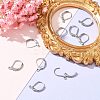 Tarnish Resistant 304 Stainless Steel Leverback Earring Findings LS-STAS-S028-07-3