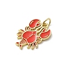 Brass Enamel Pendants KK-P338-03D-G-2
