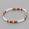 Bohemian Glass Seed Beaded Stretch Bracelets JM4508-17-1