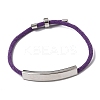 Round Nylon Milan Cord Slider Bracelet Making BJEW-L722-01P-09-1