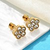 Ion Plating(IP) 304 Stainless Steel Stud Earrings EJEW-A118-09G-03-2