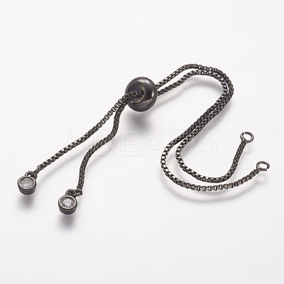 Rack Plating Brass Chain Bracelet Making KK-A142-017B-1