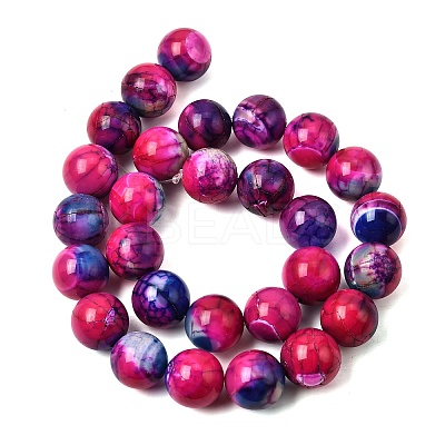 Natural Agate Beads Strands G-Z145-B01-14mm-D-1