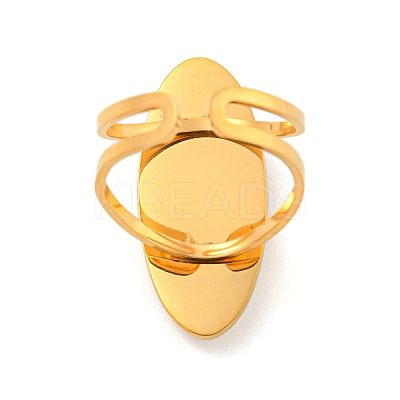 304 Stainless Steel Open Cuff Rings RJEW-F158-05G-01-1