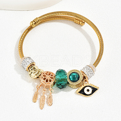 201 Stainless Steel European Bracelet LS-OQ8559-9-1