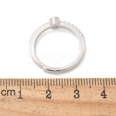 S925 Sterling Silver Adjustable Letter Rings for Women RJEW-M068-01P-O-1