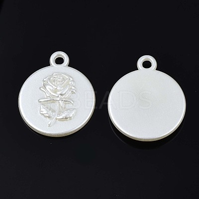 Acrylic Imitation Pearl Pendants OACR-N134-012-1