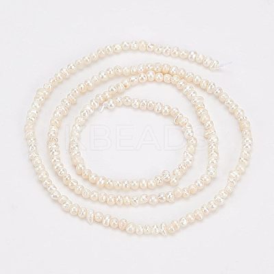 1 Strand Natural Cultured Freshwater Pearl Beads Strands PEAR-NB0001-36-1