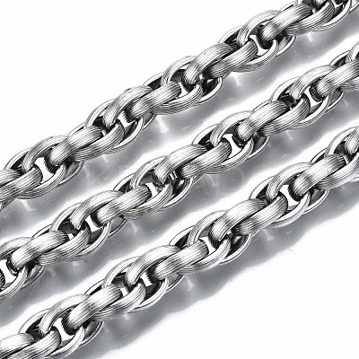 Tarnish Resistant 304 Stainless Steel Rope Chains CHS-S008-009P-1