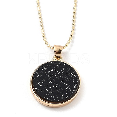 Alloy Rhinestone Pendant Necklaces NJEW-H306-A12-G-1