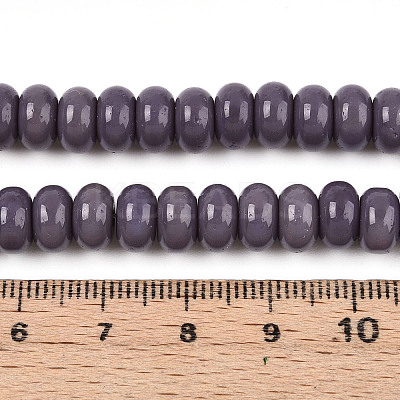 Opaque Solid Color Glass Beads Strands X-GLAA-ZX008-8mm-18S-1