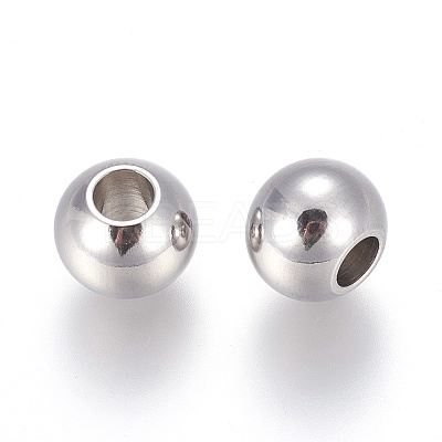 Tarnish Resistant 201 Stainless Steel European Beads X-STAS-F170-01P-A-1