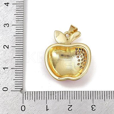 Brass Micro Clear Pave Cubic Zirconia Pendants KK-R230-07G-1