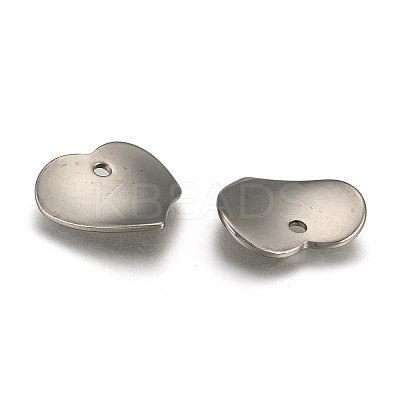 Tarnish Resistant 304 Stainless Steel Heart Charms X-STAS-M004-02-1