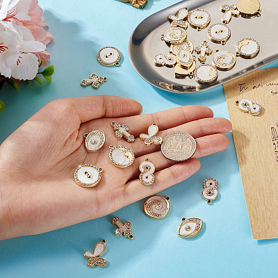 28Pcs 7 Styles Alloy Pendants FIND-TA0004-61-1