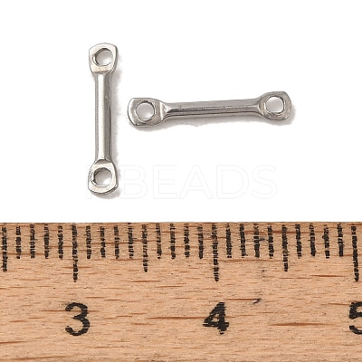 Non-Tarnish 304 Stainless Steel Connector Charms STAS-Q323-06A-P-1