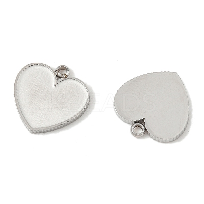 304 Stainless Steel Pendant Cabochon Settings STAS-L022-538P-1