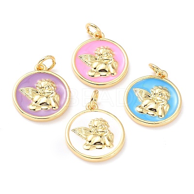 Real 18K Gold Plated Brass Pendants KK-M218-01G-RS-1