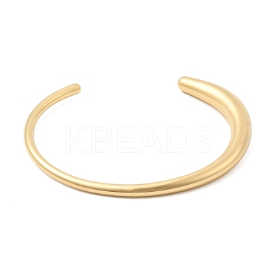 304 Stainless Steel Cuff Bangles for Women BJEW-G776-01G-1