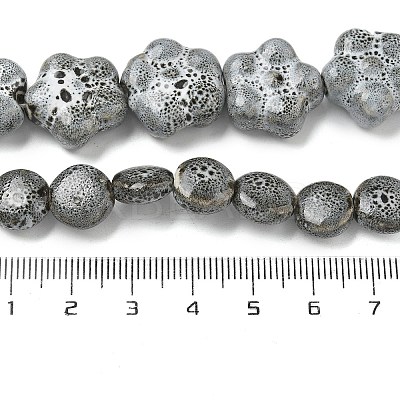 Handmade Porcelain Beads Strands PORC-B002-19F-1