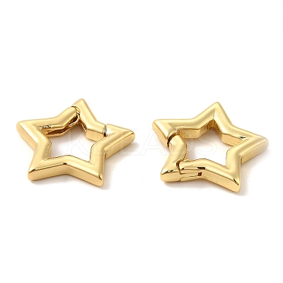 Eco-Friendly Rack Plating Brass Spring Gate Rings LS-KK-F851-02G-1