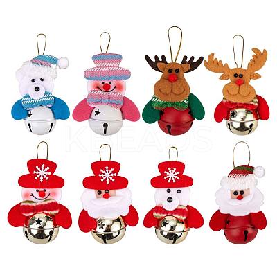 8Pcs Christmas Bells JX064A-1