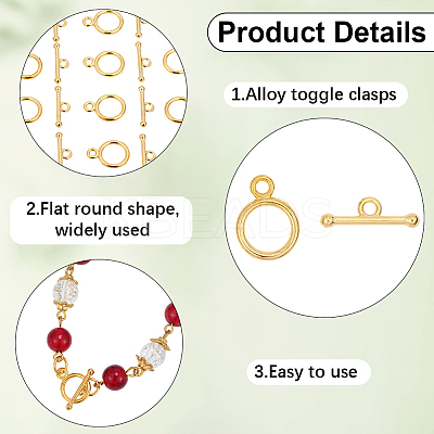 60 Sets Tibetan Style Alloy Toggle Clasps FIND-SP0004-87-1