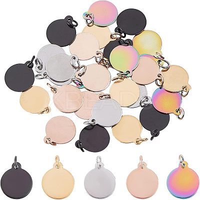 PVD Vacuum Plating 304 Stainless Steel Charms STAS-UN0017-15-1
